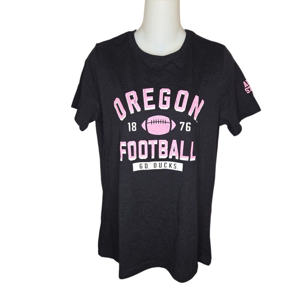 ​Oregon Ducks Autzen Stadium 2022 Pink & Black Bella Canvas Tee Women's M Nwt